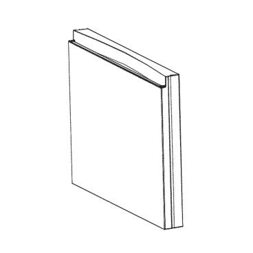 GE Part# WR78X28542 Freezer Door (Lower) - Genuine OEM