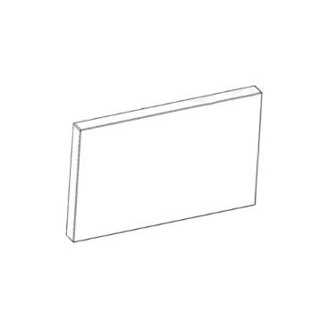 GE Part# WR78X31049 Upper Door Assembly (Stainless Steel) - Genuine OEM