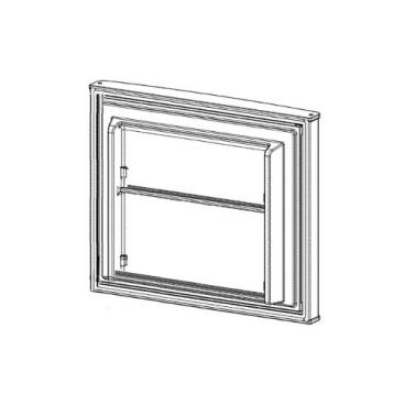 GE Part# WR78X32431 Door Assembly (Stainless) - Genuine OEM