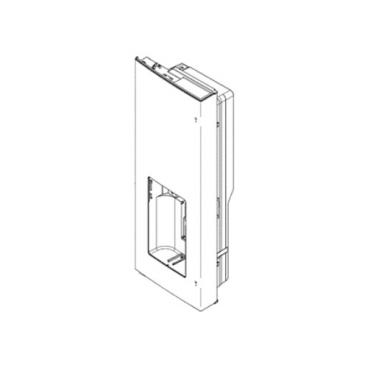 GE Part# WR78X35766 Dispenser Door Slate - Genuine OEM