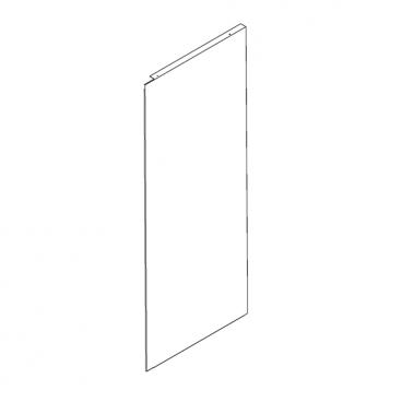 GE Part# WR99X10091 Side Panel (Right, Stainless) - Genuine OEM