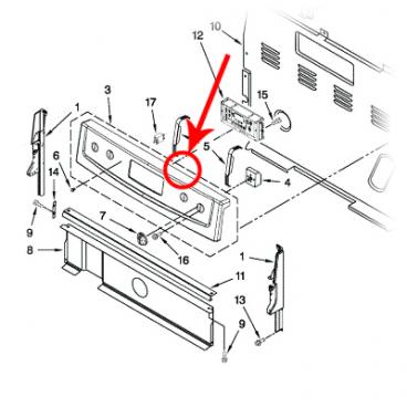 Whirlpool Part# W10320998 Control Panel (OEM)