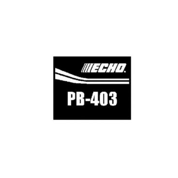 Echo Part# X503002180 Model Label - Genuine OEM