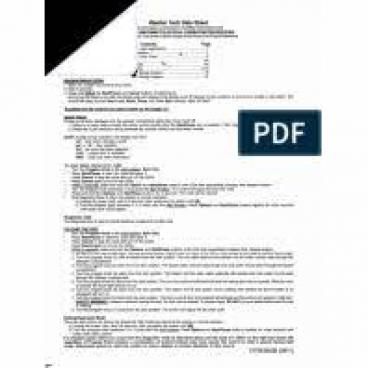 GE Part# 31-2482 Mini Manual (OEM)