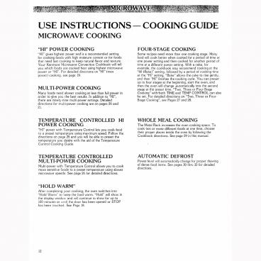 LG Part# 3850W1D131A Label Cooking Guide (OEM)