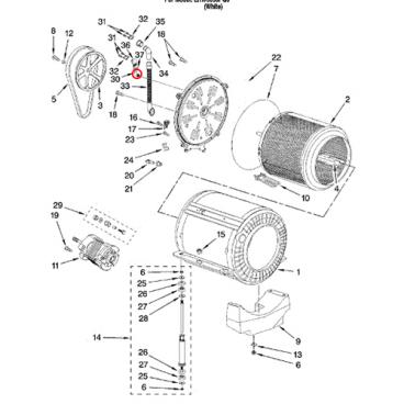 Whirlpool Part# 280163 Hose (OEM)