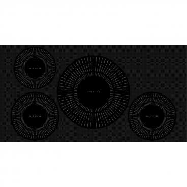 GE Part# WB62X10058 Maintop Glass (OEM) Black