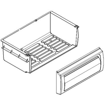 Whirlpool Part# W10529577 Crisper Pan (OEM)