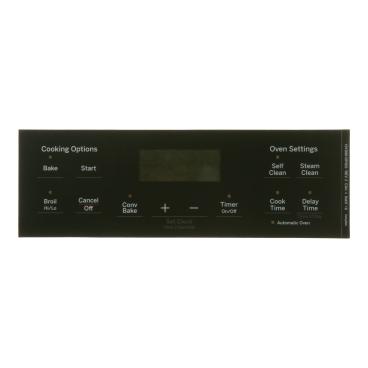 GE Part# WB07X26744 Faceplate Graphics (OEM) Black