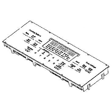 GE Part# WB27X29173 Oven Control and Overlay Assembly (OEM)