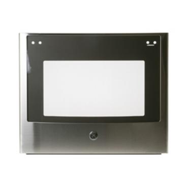 GE Part# WB56X29927 Door Glass and Trim Assembly (OEM) Ts