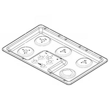 GE Part# WB62X25918 Maintop Graphics Assembly (OEM)