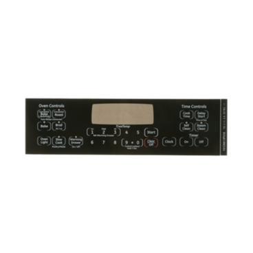 GE Part# WB07X22580 Faceplate Graphics (OEM) Black
