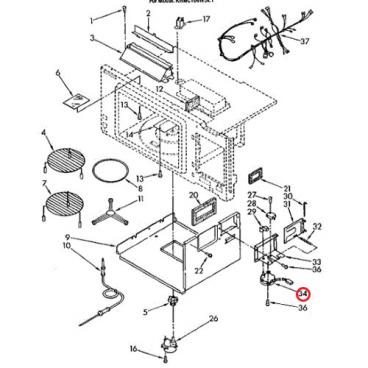 Whirlpool Part# 4357317 Damper Motor (OEM)