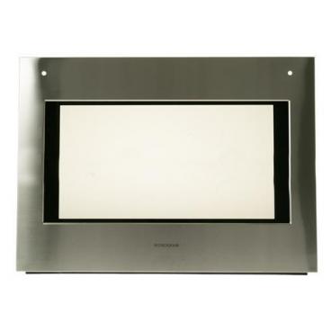 GE Part# WB56X27521 Door Glass and Trim Assembly (OEM)