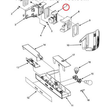Whirlpool Part# 67004575 Overlay (OEM)