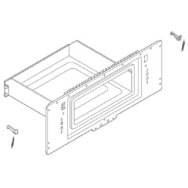 Whirlpool Part# w11201862 Microwave Door (OEM)