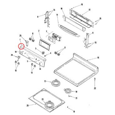 Whirlpool Part# 74009339 Control Panel (OEM)