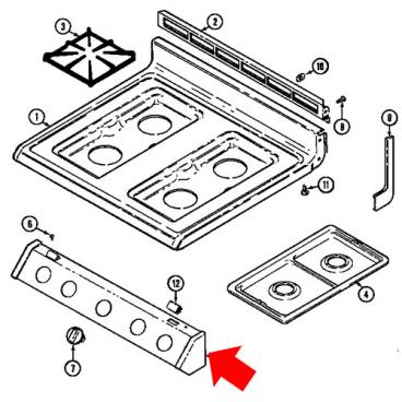 Whirlpool Part# 7712P189-60 Manifold Panel (OEM)