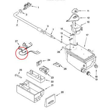 Whirlpool Part# 8182682 Wire Harness (OEM)