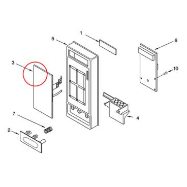 Whirlpool Part# 8184368 Membrane Switch (OEM)