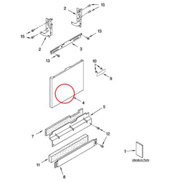 Whirlpool Part# 8269129 Panel (OEM)