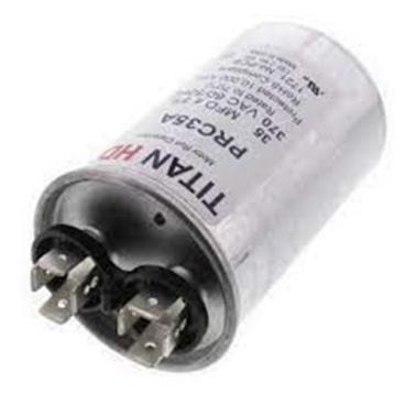 Packard Part# PRC35A Round Run Capacitor (OEM) 35MFD,370V