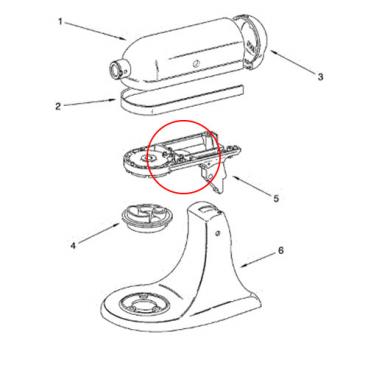 Whirlpool Part# 9707123 Gear Case (OEM)