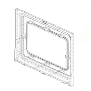 LG Part# ADV73686004 Frame Assembly,Door (OEM)