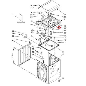 Whirlpool Part# W10052520 Bezel (OEM)