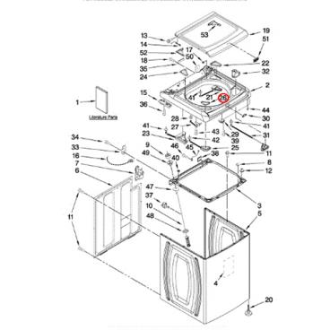 Whirlpool Part# W10093809 Bezel (OEM)
