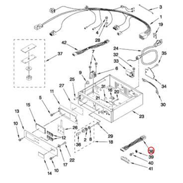 Whirlpool Part# W10133305 Wire Harness (OEM)