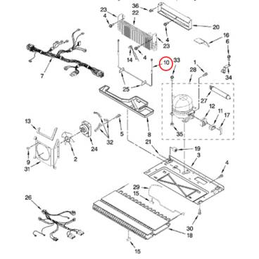 Whirlpool Part# W10162932 Heater (OEM)
