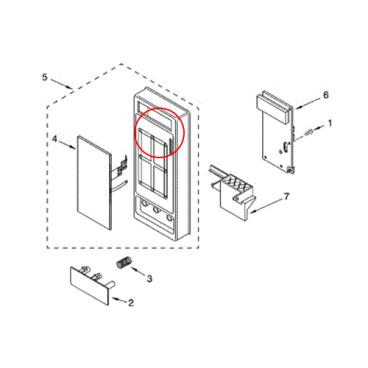 Whirlpool Part# W10169270 Control Panel (OEM)