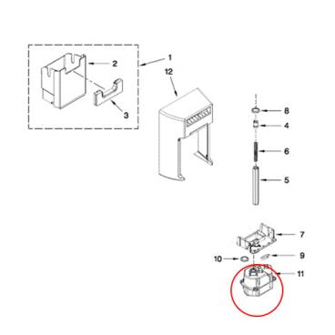 Whirlpool Part# W10337064 Motor (OEM)