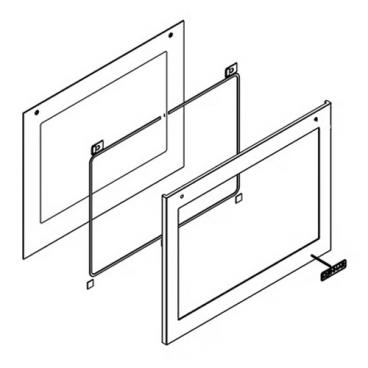 Whirlpool Part# W11281831 Door Glass (OEM)