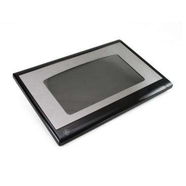 GE Part# WB55T10173 Door Assembly (OEM) Black/Stainless