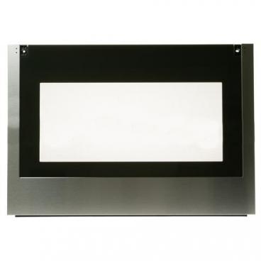 GE Part# WB56X33037 Outer Door Glass Panel - Genuine (OEM) Stainless