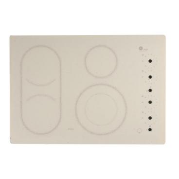 GE Part# WB61T10133 Maintop Glass Assembly (OEM) White