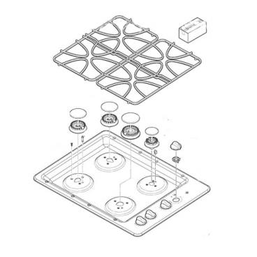 GE Part# WB62X25897 Maintop Graphics Assembly (OEM) 30