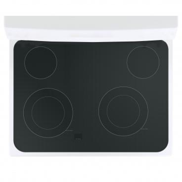 GE Part# WB62X26651 Glass Cooktop Assembly (OEM) White