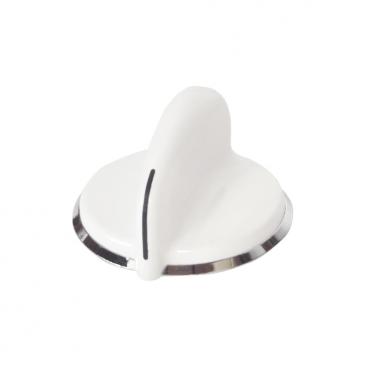 GE GTDP250GM0WW Control Knob and Clip - White - Genuine OEM