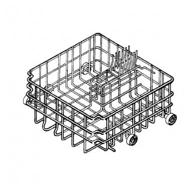 Maytag DWU7500BBX Lower Dishrack (rack only) - Genuine OEM