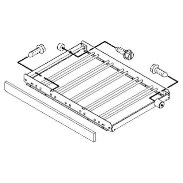 Whirlpool Part# 4344848 Wine Shelf (OEM)