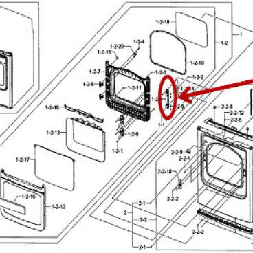 Samsung Part# DC61-03310A Door Hinge (OEM)