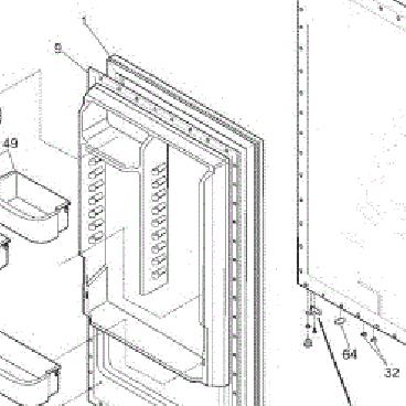 Electrolux Part# 297316524 Refrigerator Door Outer Panel (OEM)