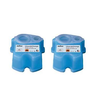 Braun Part# 81418636 CCR2 Refill 2 Pack of Cleaning Fluid Cartridges (OEM)