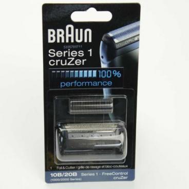 Braun Part# 81517332 10B/20B Foil and Cutter Cassette Multi Black BLS Combi Pack (OEM)