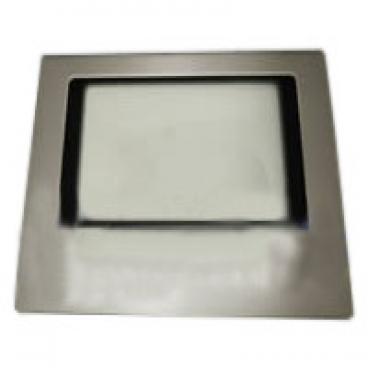 Frigidaire CFEF366EMF Glass Door Overlay - Black/Silver - Genuine OEM