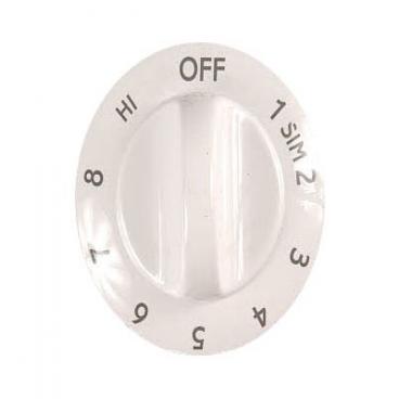 Frigidaire FEC3X7XESB Burner Control Knob (White) - Genuine OEM